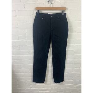 Gloria Vanderbilt Women's Skinny Leg High Rise Denim Jeans Stretch Black Size 6